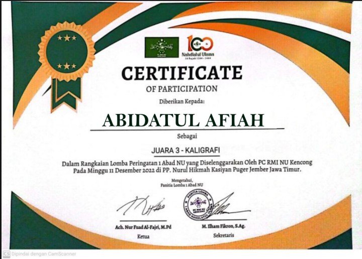 ABIDATUL AFIAH
